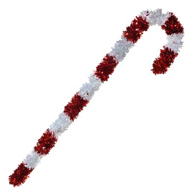 Immagine prodotto di Clayre & Eef decorazione natalizia bastone di zucchero 120 cm rosso bianco plastica