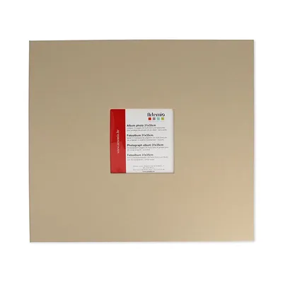 Produktbild von Fotoalbum aus Stoff, beige, 31 x 35 cm – Artemio
