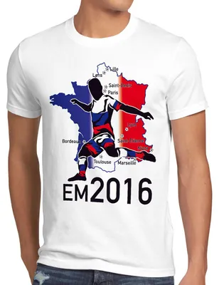 Produktbild von style3 EM 2026 Russland Fan Herren T-Shirt Frankreich alle Spielorte Russia
