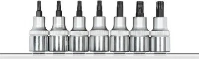 Produktbild von GEDORE red R62458107 Schraubendrehereinsätze 1/2 +Leiste 7-teilig, 3300029