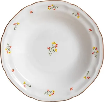 Produktbild von HOMLA GRETA tiefer Teller mit Blumen 22 cm