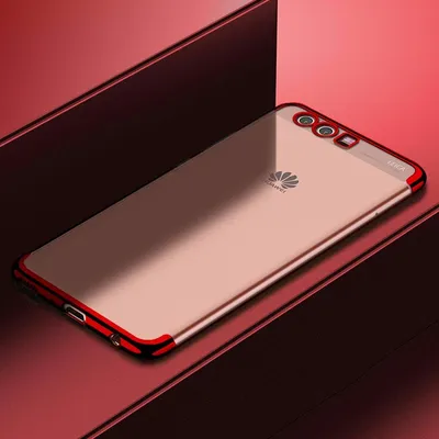 Produktbild von Handy Hülle Schutz Case für Huawei P20 Pro Durchsichtig Transparent Rot