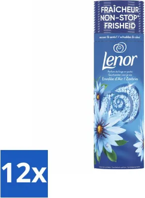 Produktbild von Lenor – Duftverstärker – Meeresbrise – Non-Stop-Frische – 19 Wäschen - Vorteilspack - 12 Stücke