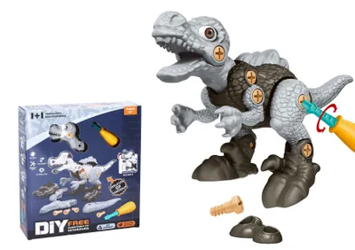 Produktbild von Dinosaurier mit Skelett, zum Zusammenschrauben
