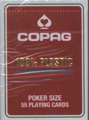 Zdjęcie produktu dla Copag – karty do pokera Jumbo z czterema narożnikami (czerwone / niebieskie)