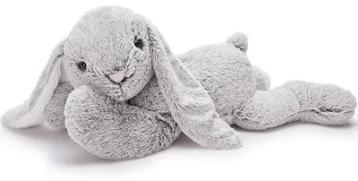 Immagine prodotto di Coniglio gigante di peluche, XXL, 80 cm, grigio. Peluche a forma di coniglio, ideale come regalo per bambini