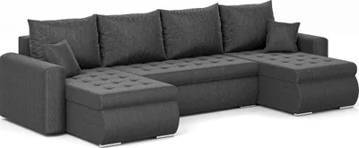 Produktbild von Ecksofa Luis, Eckcouch U-Form, Sofa, Couch, mit Schlaffunktion, Bettkasten, dekorative Steppung, Polstermöbel, Neve 97