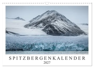Produktbild von Spitzbergenkalender (Wandkalender 2027 DIN A3 quer), CALVENDO Monatskalender