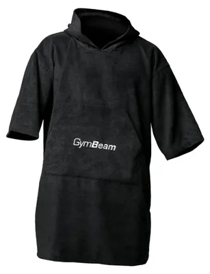 Produktbild von GymBeam - Frottee-Handtuchponcho in Black