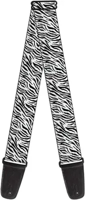 Produktbild von Gitarrengurt mit Zebraprint - Breit und Verstellbar