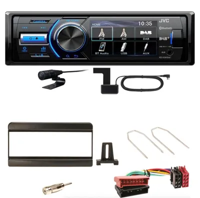 Produktbild von JVC KD-X561DBT Digitalradio Bluetooth USB Einbauset für Focus Fiesta Puma Mondeo