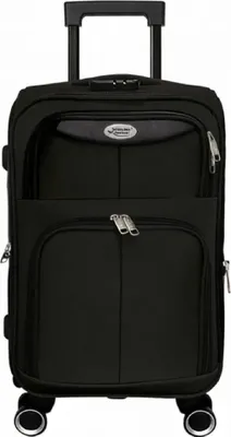 Produktbild von Reisekoffer Mykonos Softshell TSA Schloss 360° Rollen Leicht Robust S/M/L Verschiedene Farben Schwarz S