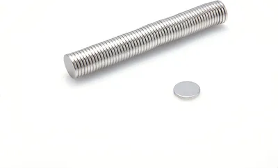 Zdjęcie produktu dla Magnes Neodymowy Walcowy 8x1 mm N38 komplet 50 sztuk