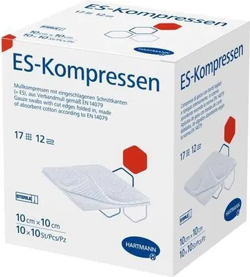 Image de Compresses Es stériles 10x10 cm, paquet de 12, 10X10 pcs