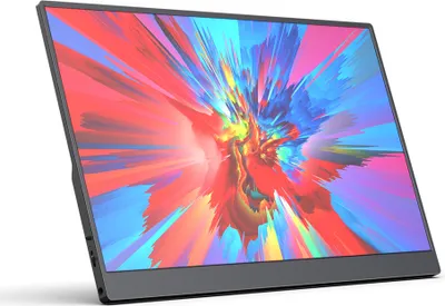 Produktbild von Tragbarer 15-Zoll-Monitor, FHD1080P IPS-Gaming-Display, integrierte Dual-Lautsprecher, ultraflaches externes HDR-Display fuer Laptop/PC/Smartphones