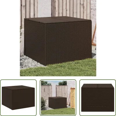 Obrázek produktu pro The Living Store Zahradní truhla hnědá 291L Poly ratan