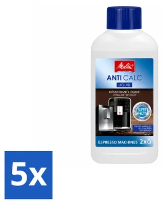 Produktbild von 5 x Melitta Flüssig-Entkalker für Kaffeevollautomaten - 250 ml - Vorteilspackung - 5 Stücke
