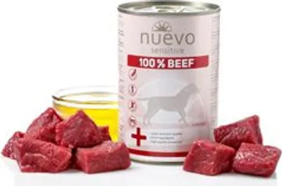 Obrázok produktu pre NUEVO dog konzerva Sensitive 100% Beef 6 x 400g