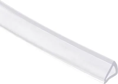 Obrázek produktu pro Těsnicí profil z PVC, ochranná lišta, U-profil pro hrany 3-5 mm, délka 3 m, výška 7 mm, průhledný