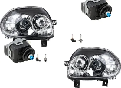 Produktbild von Scheinwerfer passend für Renault Clio BB BC CB 98-01 mit HB3 H7 L R + Stellmotor 7701045174 260601187R 7701045175 260107973R 7700840141 Johns