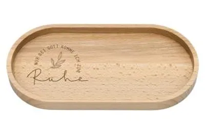 Produktbild von Holztablett Nur bei Gott komme ich zur Ruhe