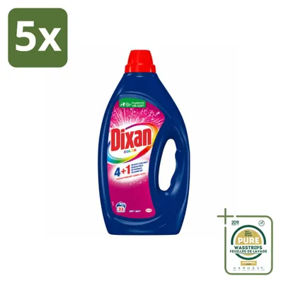 Produktbild von 5 x Dixan Flüssigwaschmittel Color für Buntwäsche - Vorratspackung - 5 Stücke
