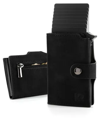 Produktbild von KRONIFY Geldbörse Herren, Slim Wallet mit Münzfach, Portmonee Herren