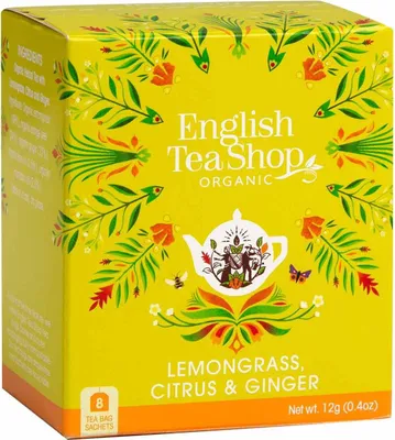 Produktbild von ETS - Zitronengras, Zitrus & Ingwer, BIO, 8 Teebeutel