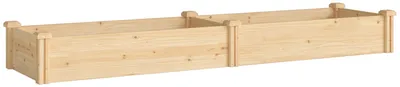 Image de Lit superposé en bois avec barrière de sécurité | Couleur : Bois naturel | Dimensions : 66 x 235 x 26 cm