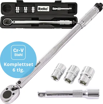 Produktbild von Momentový kľúč 1/2 palca 28-210 Nm 3 zásuvky 17 19 21 predlžovací automobil