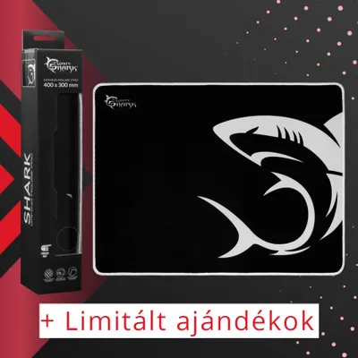 Produktbild von White Shark "Shark" Gamer Mauspad, 400X300mm, rutschfeste Sohle