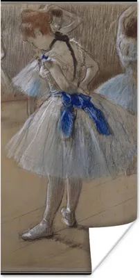 Produktbild von MuchoWow® Poster Tänzerin - Gemälde von Edgar Degas 20x40 cm - Plakat - Foto