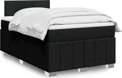 Produktbild von Möbel2024 Boxspringbett mit Matratze Schwarz 120x200 cm Stoff Klassische Betten 529989