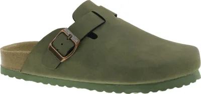 Produktbild von Piece of Mind Damen Clog Hausschuh Lederfussbett khaki EUR 39