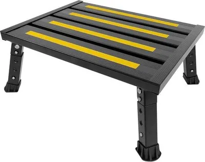 Produktbild von Famanu Aluminium Klapptritt - bis 200 kg belastbar, verstellbar, rutschfest