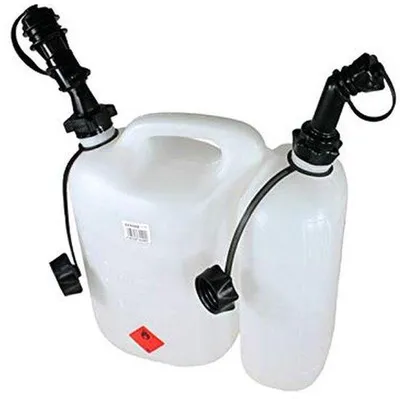 Productafbeelding van Combi-jerrycan 5L + 3L - Dubbele jerrycan met sneltank en schenktuit