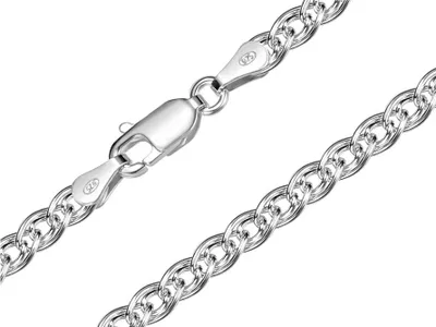 Produktbild von SILBERKETTEN STORE Doppelpanzerkette 5,8mm - 925 Silber, Länge wählbar von 38-90cm - 55cm