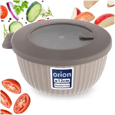 Obrázok produktu pre Kuchynská misa s vekom, 12 cm, 500 ml, nádoba na potraviny, okrúhla misa do kuchyne