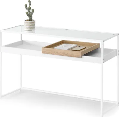 Obrázok produktu pre Konzolový stolík s nadstavcom ADIN - dub / biely