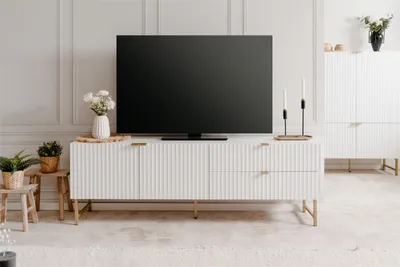 Produktbild von TV-Lowboard Fernsehtisch Unterschrank HiFi Element Wohnzimmerschrank "Elwood I"