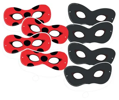 Produktbild von Miraculous Ladybug & Cat Noir 8 Masken