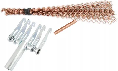 Image de SZPON 6 crochet 4 mm FIL ONDULÉ 25 pièces 320 mm ÉLECTRODE pour fil SPOTTER PAZUR
