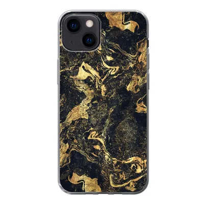 Produktbild von MuchoWow® Handyhülle Schutzhülle Hülle für iPhone 13 Marmor - Luxus - Gold Silikon Softcase Handy Hülle - Karteninhaber