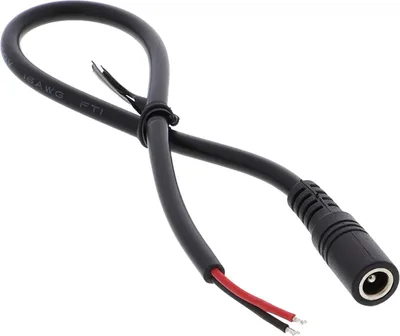 Produktbild von Kabel mit DC Buchse / Fasung Weiblich 5,5mm x 2,1 mm