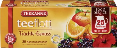 Produktbild von Teekanne Teeflott Früchte Mischung mit fruchtig süßen Früchten 175g