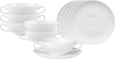 Produktbild von Villeroy & Boch Royal Suppentasse mit Untertasse 200 ml 6er Set