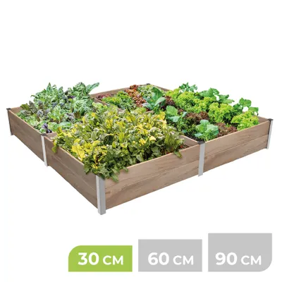 Produktbild von BioGreen 4m² Hochbeet ErnteMAXX in Quadratform erhältlich in 3 Höhen