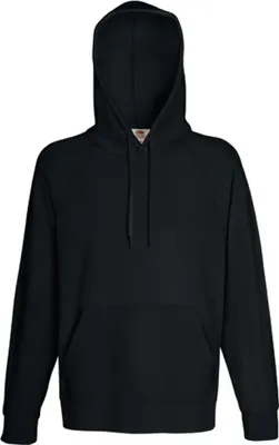 Image de Fruit of the Loom 62-140-0 | Lightweight Hooded Sweatshirt à capuche pour homme - couleur : noir - taille : XL