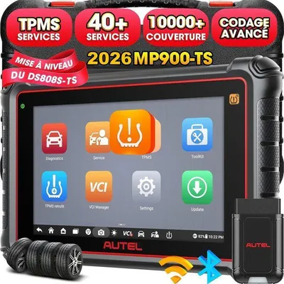 Image de Valise diagnostic TPMS - AUTEL - MP900-TS - 40+ services - Codage ECU avancé - Réapprentissage 99% capteurs