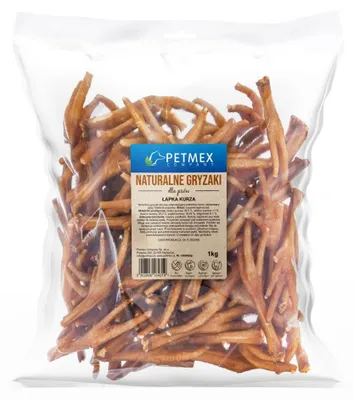 Obrázek produktu pro Petmex Kuřecí tlapka 1kg Přírodní žvýkací pasta pro psy